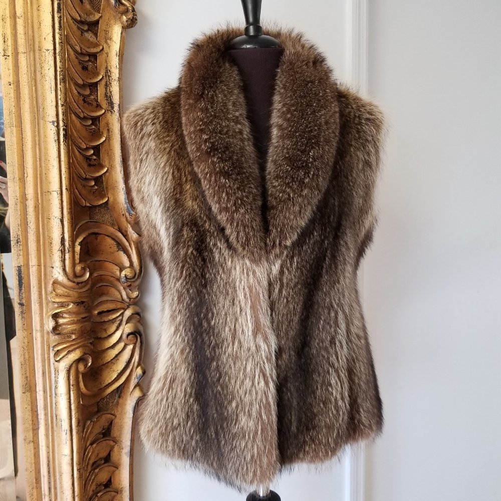 Luxurious Brown Fur Vest